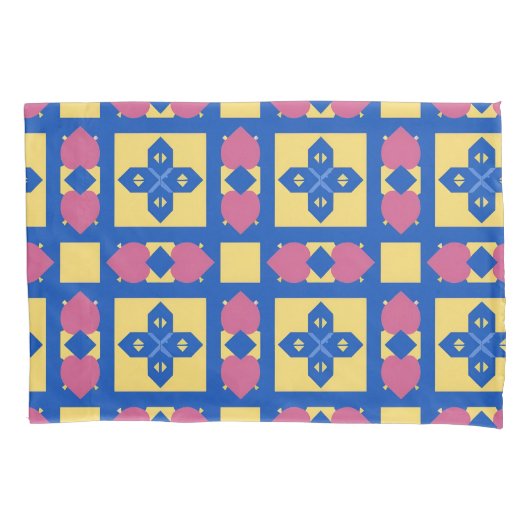 Abstract geometrisch patroon kussensloop (Voorkant)