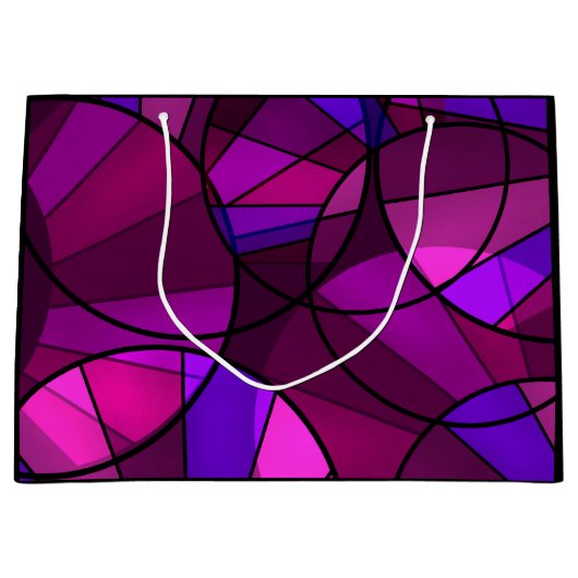 Abstract geometrisch patroon large cadeautasje (Voorkant)