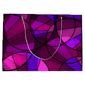 Abstract geometrisch patroon large cadeautasje (Achterkant)
