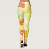 Abstract geometrisch patroon leggings (Achterkant)