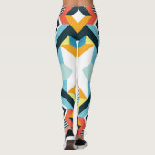 Abstract geometrisch patroon. leggings (Achterkant)