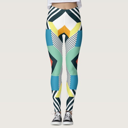 Abstract geometrisch patroon. leggings (Voorkant)