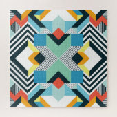Abstract geometrisch patroon. legpuzzel (Horizontaal)