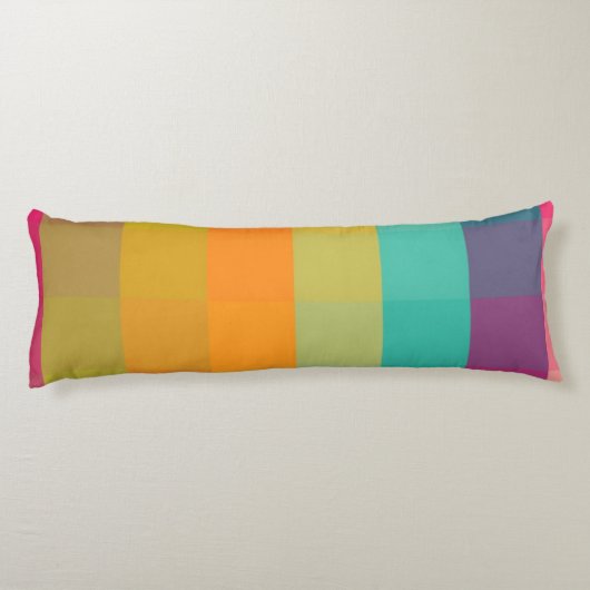 Abstract geometrisch patroon lichaamskussen (Achterkant)