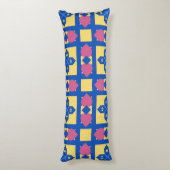 Abstract Geometrisch Patroon Lichaamskussen (Achterkant (Verticaal))