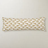 Abstract geometrisch patroon lichaamskussen (Achterkant)