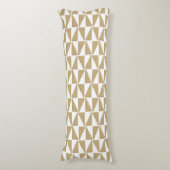 Abstract geometrisch patroon lichaamskussen (Voorkant Verticaal)