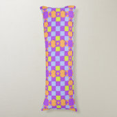 Abstract geometrisch patroon lichaamskussen (Voorkant Verticaal)