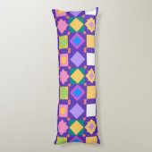 Abstract Geometrisch Patroon Lichaamskussen (Achterkant (Verticaal))