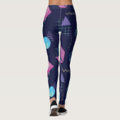 Abstract geometrisch patroon, lijnvormen. leggings (Achterkant)