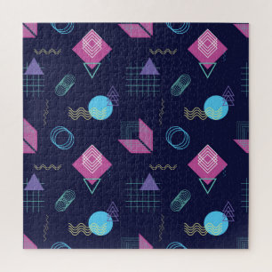 Abstract geometrisch patroon, lijnvormen. legpuzzel
