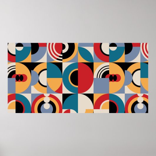 Abstract geometrisch patroon. Memphis stijl print (Voorkant)