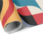 Abstract geometrisch patroon. Memphis stijl print  Cadeaupapier (Rol Hoek)