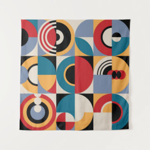 Abstract geometrisch patroon. Memphis stijl print Wandkleed