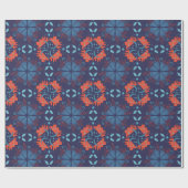 Abstract geometrisch patroon met afwisselend rode cadeaupapier (Vlak)