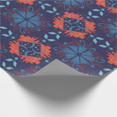Abstract geometrisch patroon met afwisselend rode cadeaupapier (Hoek)