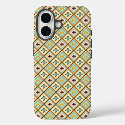 Abstract geometrisch patroon met diamantvormen Case-Mate iPhone case (Achterkant)