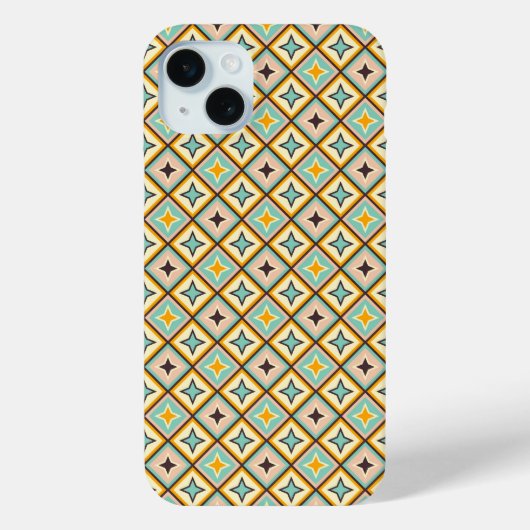 Abstract geometrisch patroon met diamantvormen Case-Mate iPhone case (Achterkant)