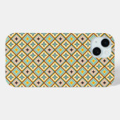 Abstract geometrisch patroon met diamantvormen Case-Mate iPhone case (Achterkant (horizontaal))