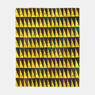 Abstract geometrisch patroon met driehoeken fleece deken