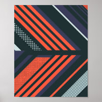 Abstract geometrisch patroon met gedurfde strepen