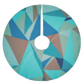 Abstract geometrisch patroon met kleurrijke pasta- kerstboom rok (Voorkant)