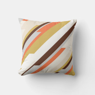 Abstract geometrisch patroon met monogram en naam kussen