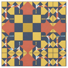 Abstract geometrisch patroon met pijlen stof