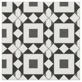 Abstract geometrisch patroon met retro tinten stof