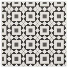 Abstract geometrisch patroon met retro tinten stof