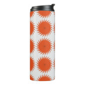 Abstract geometrisch patroon met strepen, lijnen.  thermosbeker (Gedraaid links)