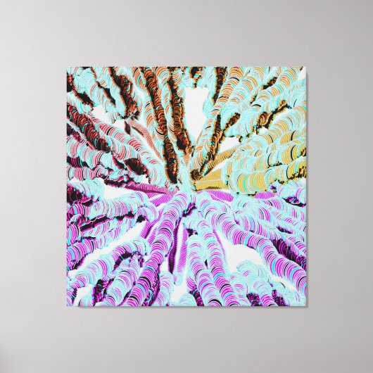 Abstract geometrisch patroon metaal wandkunst  canvas afdruk (Voorkant)