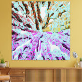 Abstract geometrisch patroon metaal wandkunst  canvas afdruk (Insitu (Woonkamer))