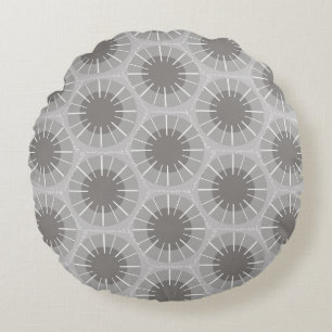 Abstract geometrisch patroon Michigan Petoskey Sto Rond Kussen