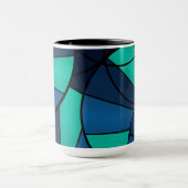 Abstract geometrisch patroon mok (Midden)