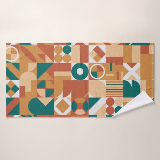 Abstract geometrisch patroon. Multicolor Figures. Badhanddoek (Badhanddoek)