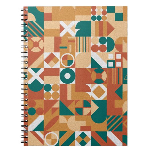 Abstract geometrisch patroon. Multicolor Figures. Notitieboek (Voorkant)