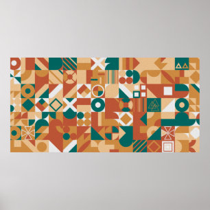 Abstract geometrisch patroon. Multicolor Figures. Poster