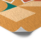 Abstract geometrisch patroon. Multicolor Figures. Poster (Hoek)