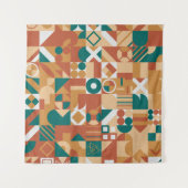 Abstract geometrisch patroon. Multicolor Figures. Wandkleed (Voorkant (horizontaal))