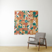 Abstract geometrisch patroon. Multicolor Figures. Wandkleed (In Situ (horizontaal))