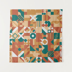 Abstract geometrisch patroon. Multicolor Figures.  Wandkleed