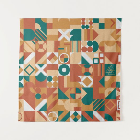 Abstract geometrisch patroon. Multicolor Figures. Wandkleed (Voorkant)