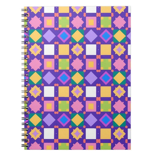 Abstract geometrisch patroon notitieboek (Voorkant)