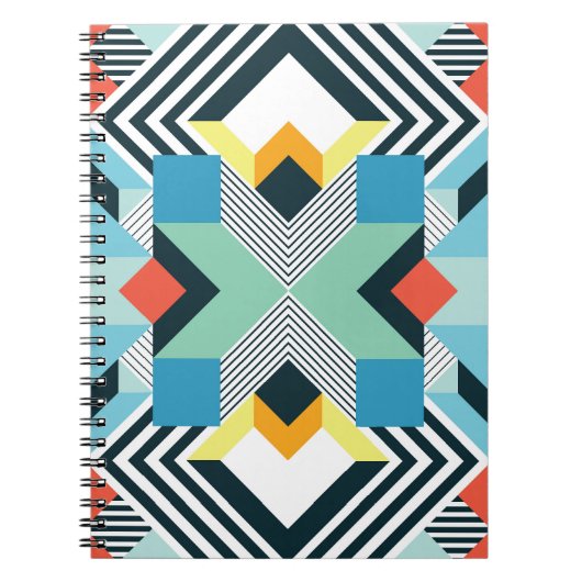 Abstract geometrisch patroon. notitieboek (Voorkant)