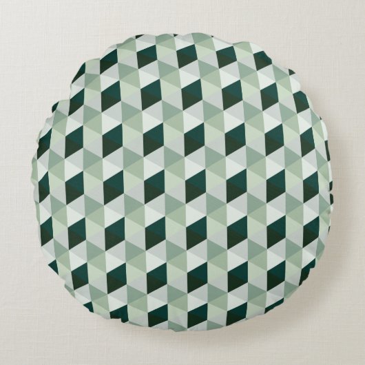 Abstract Geometrisch Patroon - Nr. 01 Rond Kussen (Voorkant)