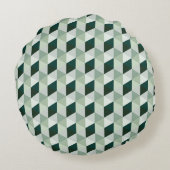 Abstract Geometrisch Patroon - Nr. 01 Rond Kussen (Achterkant)