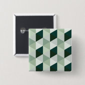 Abstract Geometrisch Patroon - Nr. 01 Vierkante Button 5,1 Cm (Voorkant /achterkant)