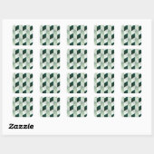 Abstract Geometrisch Patroon - Nr. 01 Vierkante Sticker (Vel)