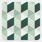 Abstract Geometrisch Patroon - Nr. 01 Vierkante Sticker (Voorkant)